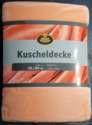 Kuscheldecke Memphis Rosa ca. 150 x 200 cm Polyester samtweich Marke: "GÖZZE" - Bild 1 von 4