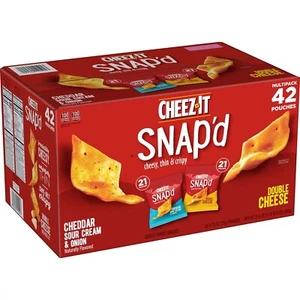 Cheez-It Snap'd, Variety Pack (0.75 oz., 42 pk.) - Picture 1 of 2