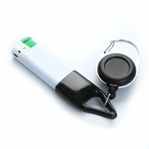 Silicone Sticker Lighter Leash Safe Stash Clip Retractable Keychain Holder Co Qz