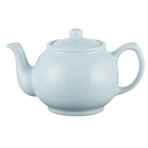 Pastel Blue teapot retro tea pot 6 cup capacity baby blue ceramic gloss teapots - Picture 1 of 1