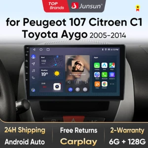 6+128G Para Peugeot 107 CitroenC1 Toyota Aygo Radio Coche Android 13 GPS WIFI DAB+ - Imagen 1 de 10