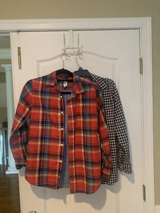 LOT Of 2 Gap Kids Button Down Size XL Long Sleeve Cotton Shirts - Picture 1 of 9