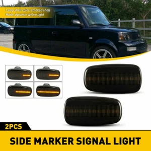 2pc Smoke Lens Dynamic LED Side Marker Light For 2004 2005-2006 Scion xA - Picture 1 of 7