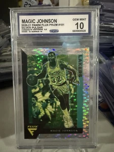 Panini Flux Magic Johnson Silver Pulsar Prizm #181 CCG 2020-21 gema como nueva 10 - Imagen 1 de 3