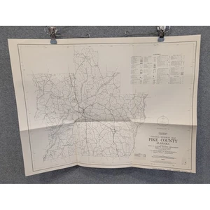 VTG 1983 General Highway Map Pike County Alabama Transportation 24" x 18" - Picture 1 of 3