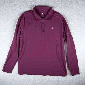 Solbari Mens XXL UPF50+ Pink Coral Mens LS Polo Shirt Athletic Outdoors Golf - Picture 1 of 19