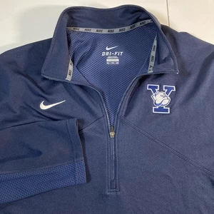Nike Yale Bulldogs Pullover 2XL Blu Dri Fit 1/4 Zip Allenamento Corsa NCAA - Foto 1 di 10