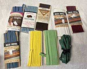 Lotto cordoncino vintage, vari colori blu verde giallo bianco marrone bacca - Foto 1 di 4