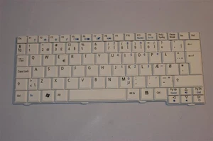 Acer Aspire One ZG5 Tastatur Keyboard dänisches Layout weiß AEZG5M00020 #2294 - Picture 1 of 2