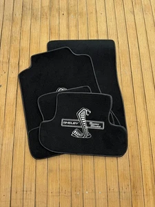 Alfombrillas alfombra negra para Mustang Super Snake 4 piezas 2015-24 - Imagen 1 de 2