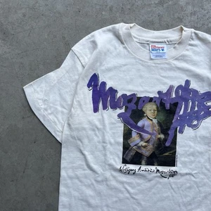 Vintage Wolfgang Amadeus Mozart T-Shirt Small Classical Composer 90s Art Tee - Picture 1 of 6
