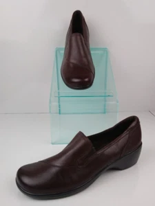 Clarks Bendables Poppy Loafers 38630 Brown Leather Size 9 - Picture 1 of 8
