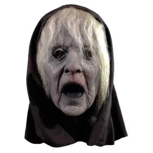 Máscara ""The Wraith"" Gris Espíritu Fantasmal Máscara Facial Frontal con Velo de Cabeza Adjunto - Imagen 1 de 7