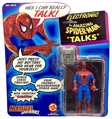 Marvel Super Heroes Electrónico Amazing Spider-Man ToyBiz 1991 Juguetes De Colección Nuevos Foto 1 de 4