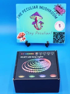 Gusodor Led Strip Lights 65.6ft Music Sync Color Changing Bluetooth App w/ Mic - Picture 1 of 3
