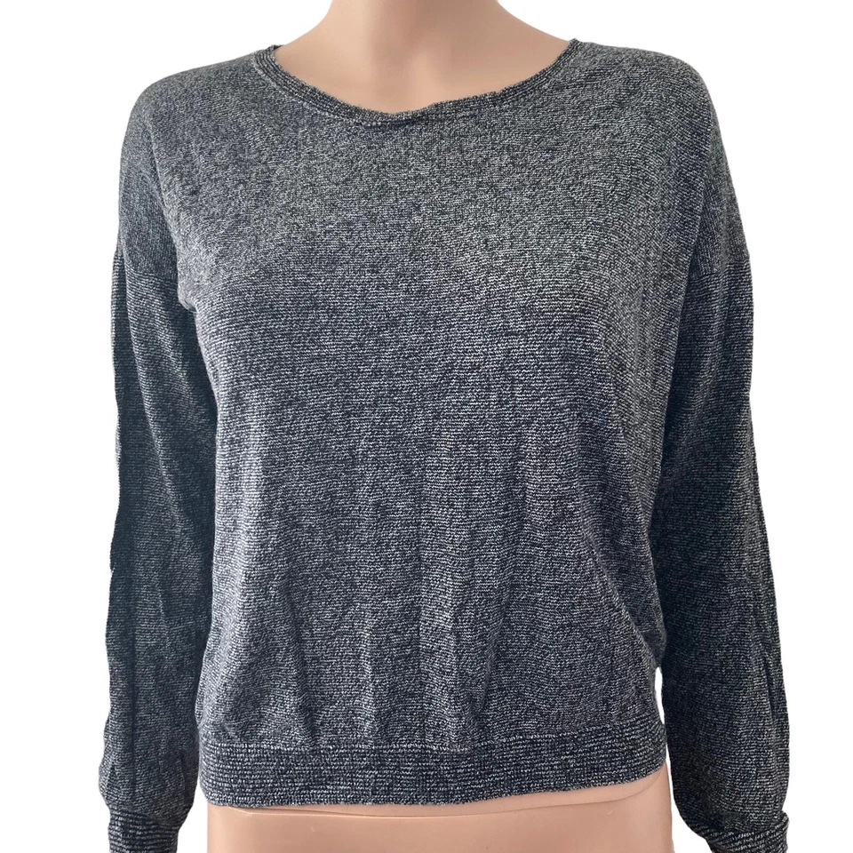 Suéter Umgee USA para mujer grande negro jaspeado elástico Foto 1 de 4