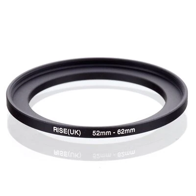 RISE(UK) 52mm-62mm 52-62 mm 52 to 62 Step Up Ring Filter Adapter black - Image 1 of 4