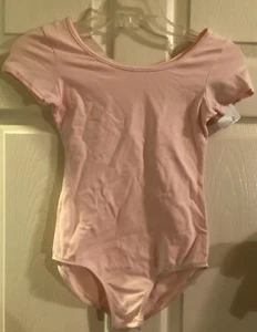 Nuevo con etiquetas Danskin Now Rosa Manga Gorra Leotardo Rosa Grande L/G 10 12 - Imagen 1 de 2