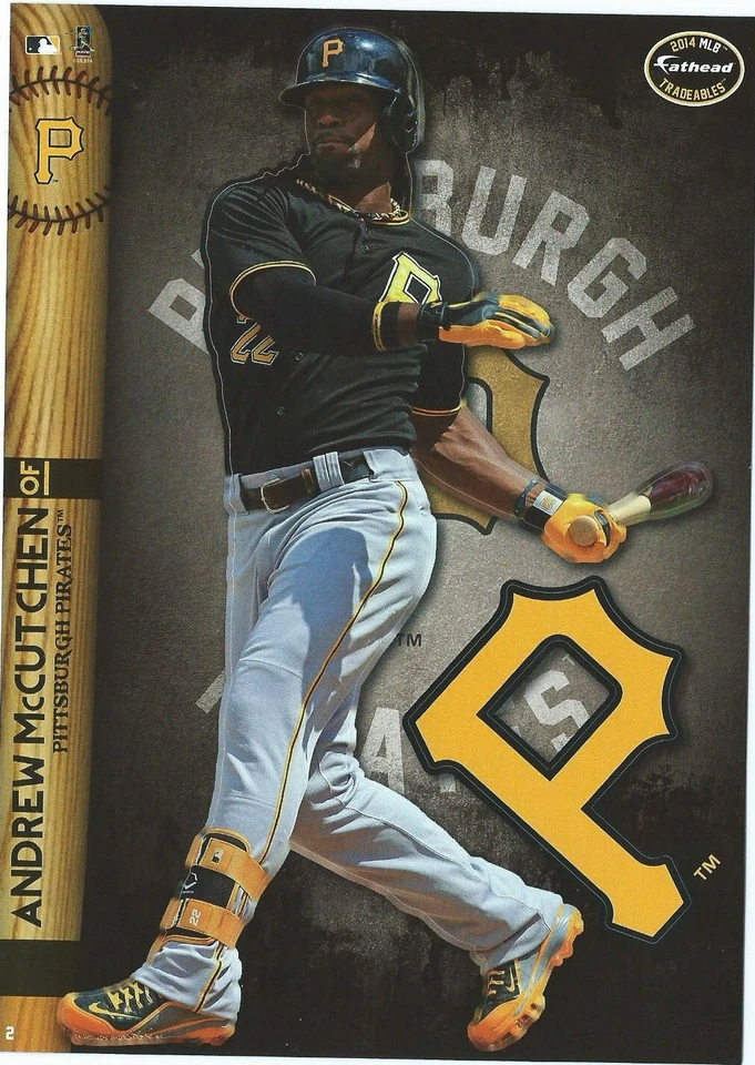 ANDREW McCUTCHEN FATHEAD TRADEABLES PITTSBURGH PIRATES LOGO MVP STICKER 2014 #2 - Image 1 of 3