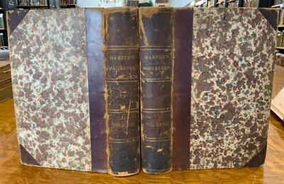 1866 Harper’s Magazine, Vols. XXXII & XXXIII, w/ 5 Poems by Herman Melville Foto 1 de 4
