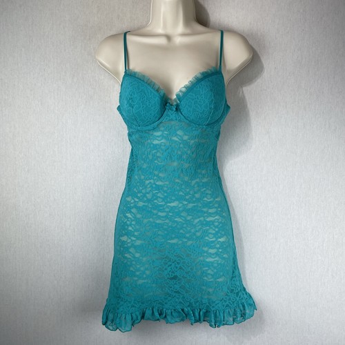 UNDERCOVER Victoria's Secret Lingerie Top Mini Abito Blu Medio The Lacie Sexy Coquette