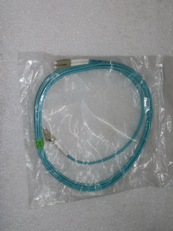 2m LC-LC 50/125 Multimode 10 Gb Fiber Patch Cable Aqua - Image 1 of 1