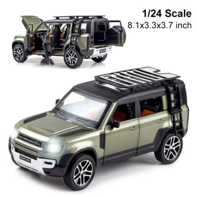 1/24 Scale Land Rover New Defender 110 Die-cast Model Toy Car Sound Light Gifts - Image 1 of 4