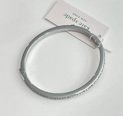 Kate Spade Ring It Up Clear / Slvr Bangle Bracelet - Image 1 of 4