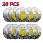 20PCS Commemorative MAGA King Challenge Coin Bicolor 45Th President Donald Trump
