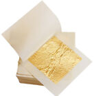 24K Gold Leaf Edible Gold Foil Sheets For Cake Deco Arts Craft Paper Paintin^ Qf