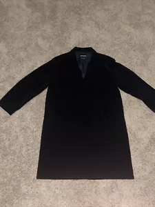 Giorgio Armani Soprabito Uomo Polyester Performance Trench Coat Black Mens Sz 48 - Picture 1 of 16