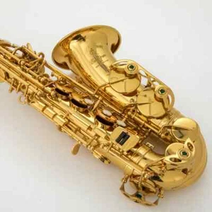 Made in Japan Alto Eb Tune Saxophone Brass Gold Lacquer E-Flat with Case - Zdjęcie 1 z 7