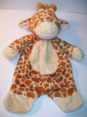 MANTA DE SEGURIDAD - Baby Ganz Jaime Jirafa Plana Lovey Peluche Flat-a-Pat Naranja EX Foto 1 de 4