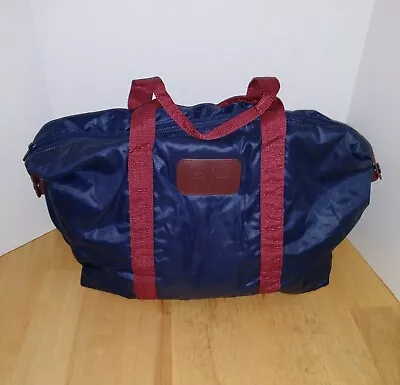 Bolso de Lona Pierre Cardin Vintage - Azul Marino y Granate  Foto 1 de 4