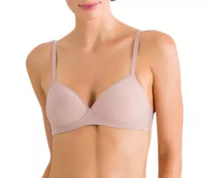 Hanro Smooth Illusion Spacer Soft Cup Bra 1292 Nature NWT $86 - Picture 1 of 3
