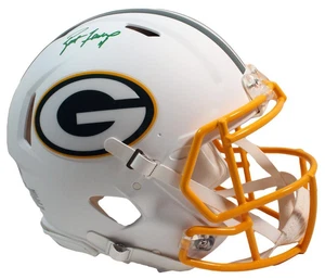 BRETT FAVRE Autographed Packers White Matte Authentic Helmet FAVRE HOLO & GDL - Picture 1 of 6