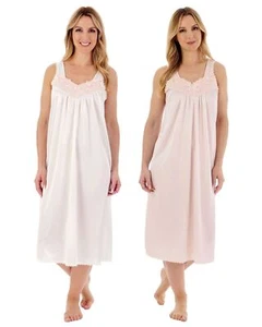 Vestido de noche Slenderella satén 44" bordado sin mangas hecho en el Reino Unido - Imagen 1 de 6