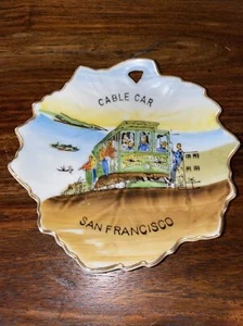 Vintage San Francisco Cable Car Trinket Candy Dish Souvenir Trinket Dish - Picture 1 of 4