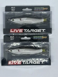 LiveTarget Mullet Natural Black 3 3/4"  3/8 oz Lot of 2 - Picture 1 of 6
