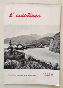 Periodico Mensile ANAC L'Autolinea Anno 9 N 9 1 Settembre 1952 - Foto 1 di 3