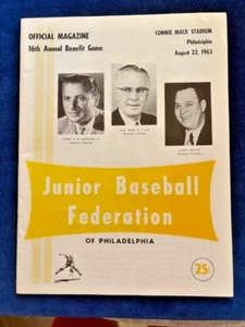 VTG '63 Junior Baseball Federation of Philadelphia Annual Game Official Magazine - Picture 1 of 21