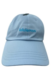 Lululemon Unisex Classic Ball Cap Wortmarke Logo Stickerei Gr. S M blau - Bild 1 von 5