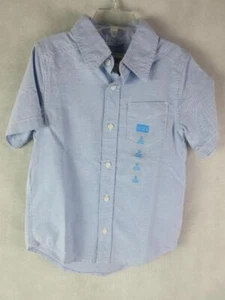THE CHILDREN'S PLACE SHORT SLEEVE OXFORD SHIRT LIGHT BLUE BOY'S S/5-6 NWT - Picture 1 of 9