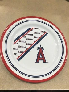 Duck House Sports Los Angeles Angels Plastic Dinner Plate Red White Blue - Picture 1 of 7