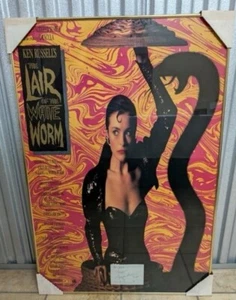 LAIR OF THE WHITE WORM (1988) ORIGINAL MOVIE POSTER Framed Signed Rare - Picture 1 of 2