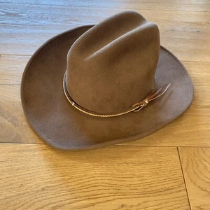 Bailey TRUCKER Mens Sm 21 1/4'' Western Cowboy Hat 5923 Brown 100% Wool Made USA - Picture 1 of 11