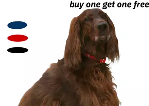 Confezione Due Collari Per Cani Deluxe Doppio Spessore Nylon Taglia Per Animali Collo 14"-18" - Foto 1 di 11