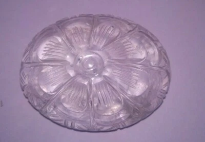 Cristal Cuarzo Tallado Cabina Forma Ovalada Show Piece 296 Cts. App. Piedras preciosas naturales Foto 1 de 4