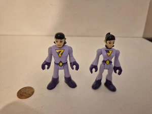 Imaginext Zan & Jayna Wonder Twins Figure, DC Super Friends,Batman Heroes Gotham - Picture 1 of 2