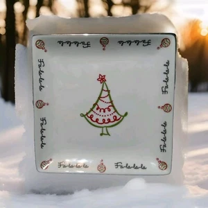 St. Nicholas Square 'Tis The Season Christmas Holiday Plate" MEASUREMENT 8.25" - Picture 1 of 5